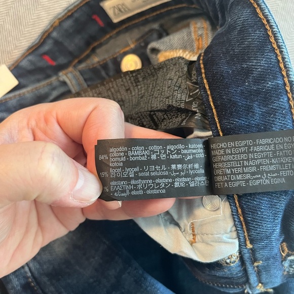 NWT Zara The Slim Turned Hem Jean Size 2 - Picture 14 of 15